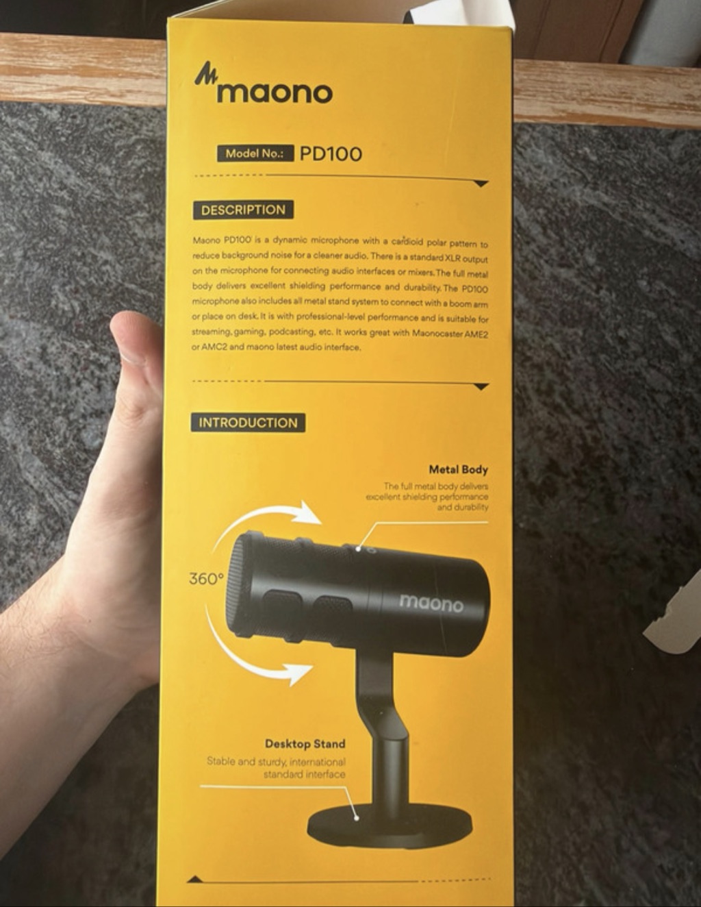 Maono PD100 XLR dinaminis mikrofonas — nuotrauka 9