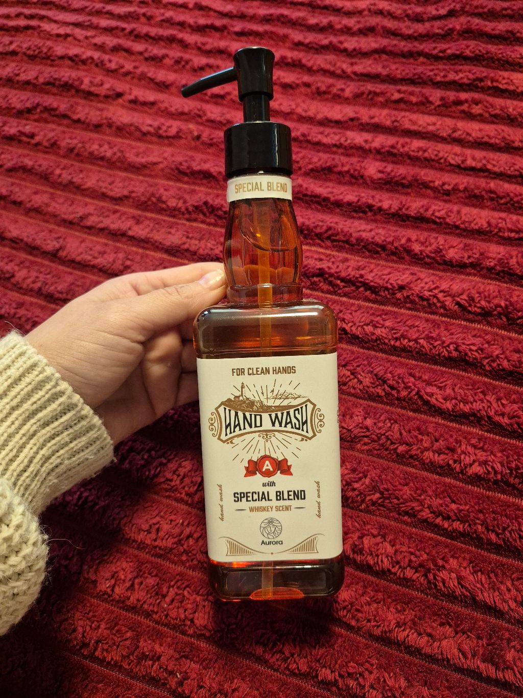Skystas rankų muilas Aurora Special Blend Whiskey Scent