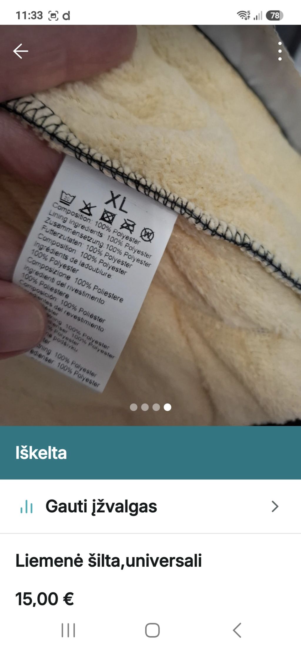 Universali šilta liemenė — nuotrauka 4