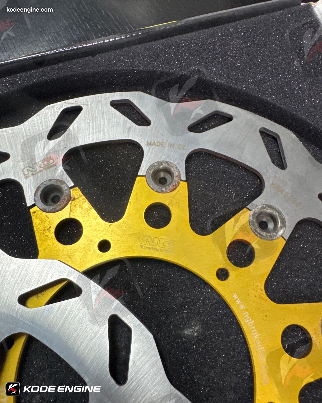 NTC Moto2 brake disc - 320mm with 0.5mm offset (Used condition) image 2