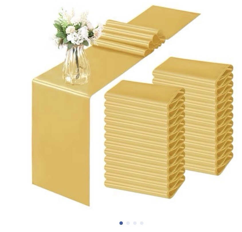 Gold Table Runners