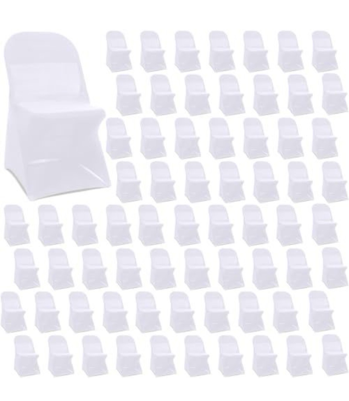 White chair covers