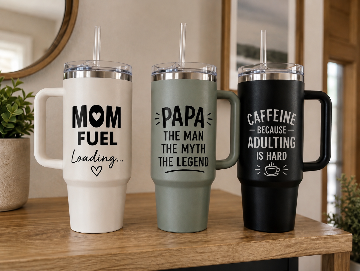 40oz Insulated Tumbler with Handle