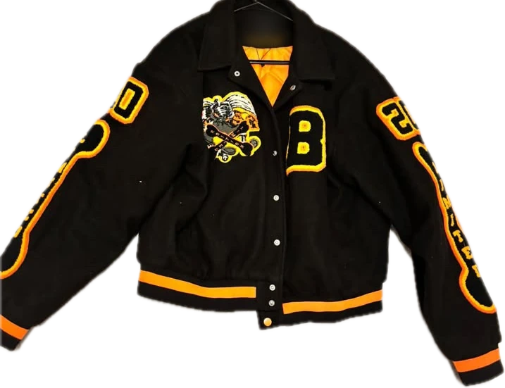 Black and Gold Varsity Jacket