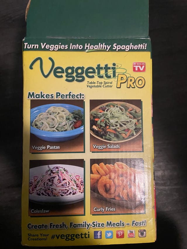 Veggetti Pro Spiral Vegetable Cutter