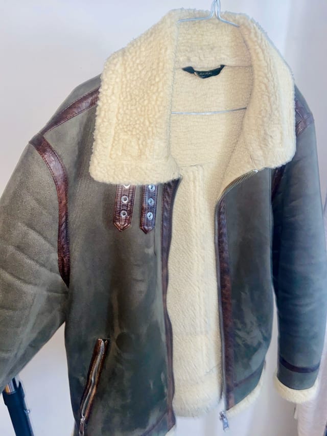 Zara Olive Green Bomber Coat