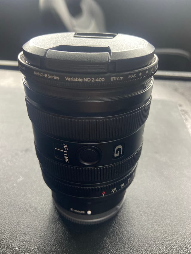 Sony G 16–25mm f/2.8 lens
