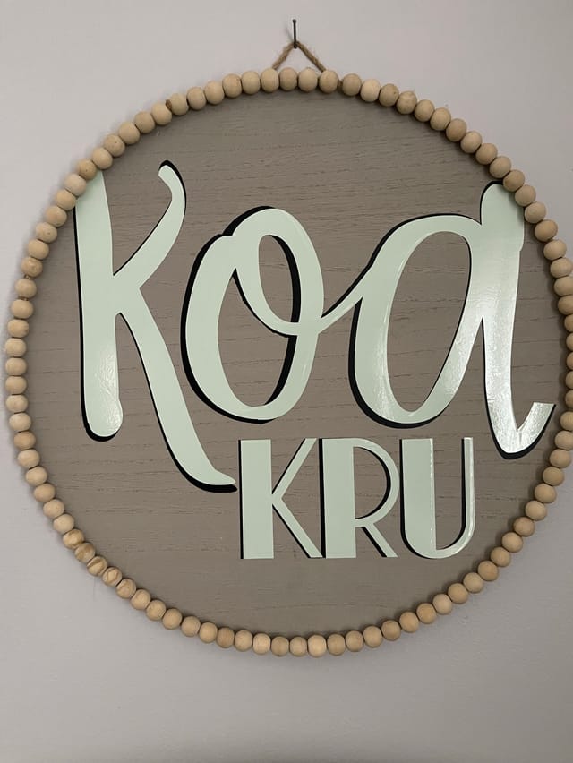 personalized wooden name sign