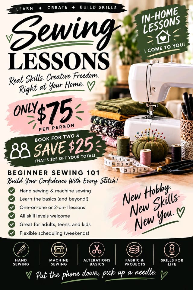 sewing lessons