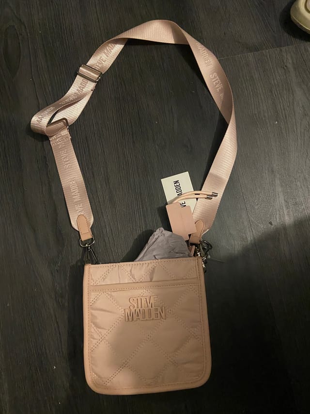 Steve Madden Pink Quilted Crossbody Bag