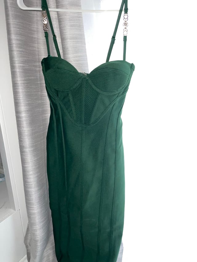 SMALL Fashion Nova Green Bodycon Dress