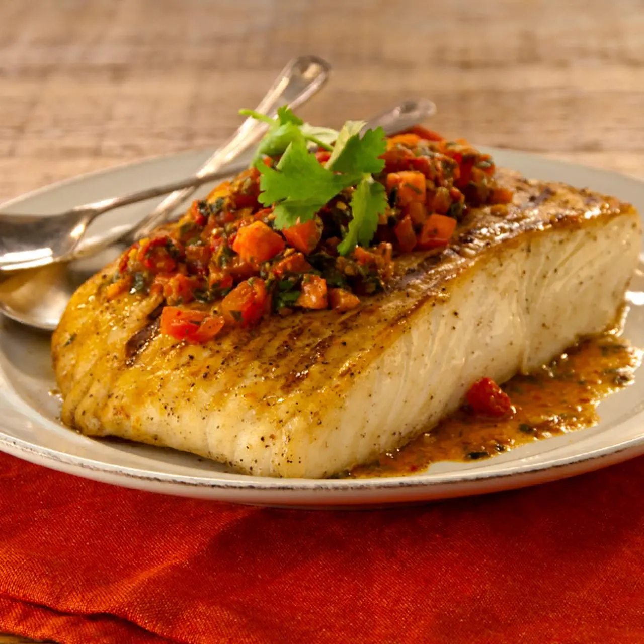 Fried Fish with Chermoula Sauce