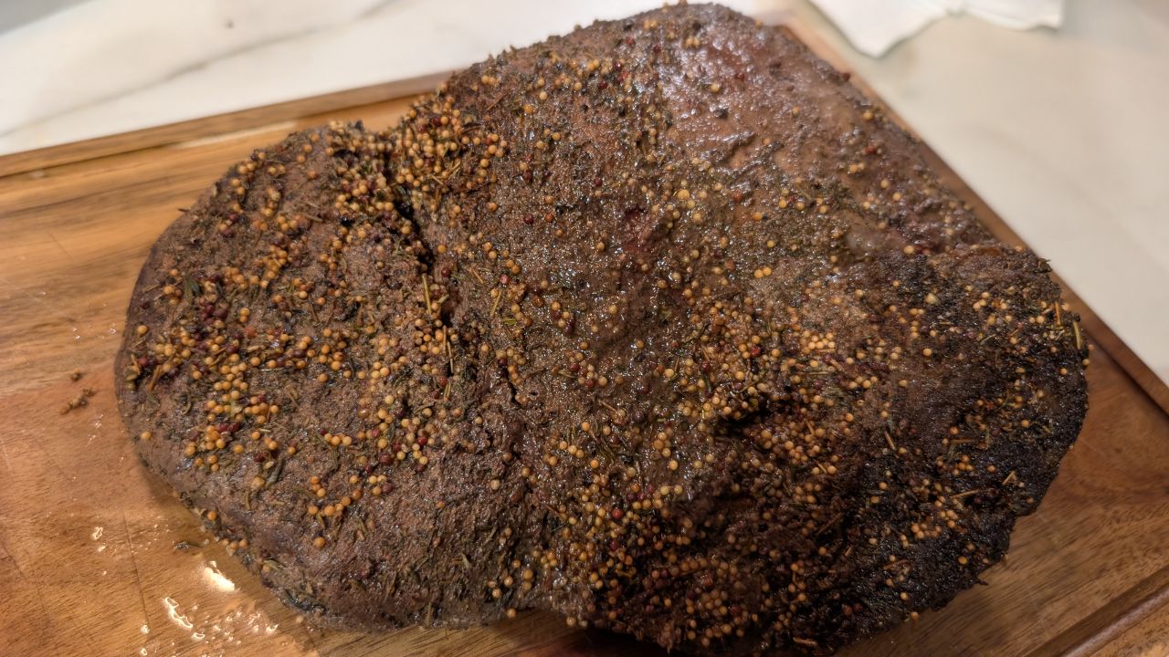 Smoked Mustard-Crust Sirloin