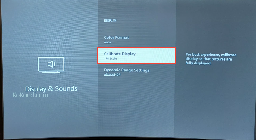 Calibrate Display