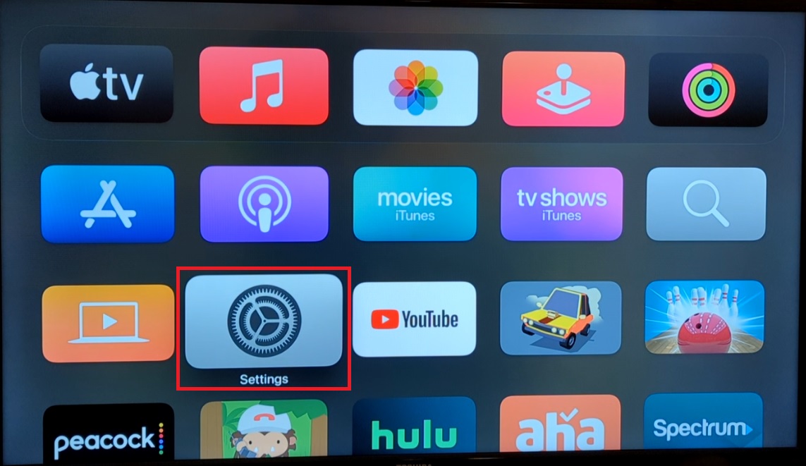 Step 1: Go to Settings on your Apple TV