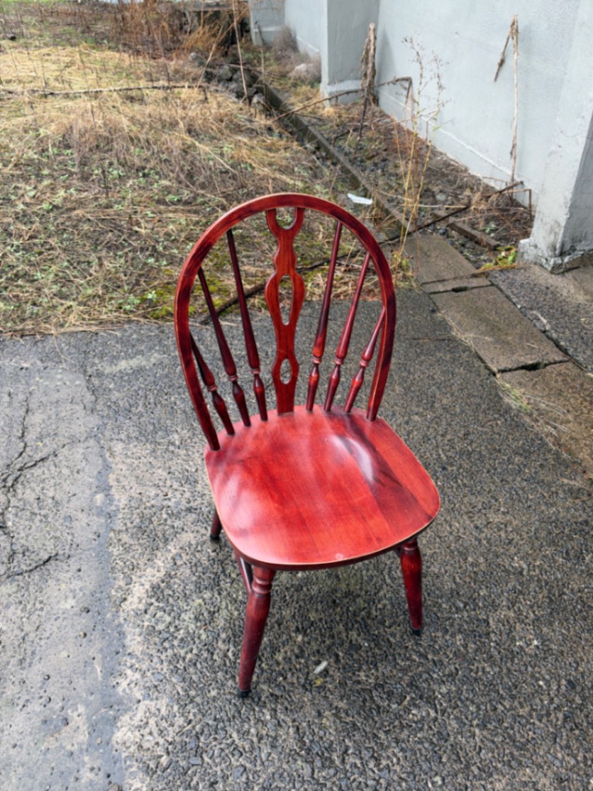 Red Wooden Chair