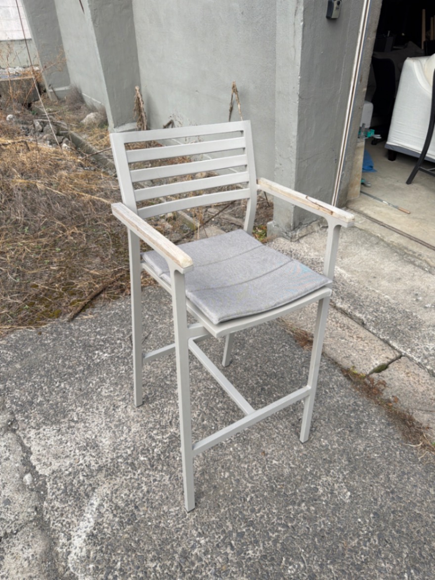 Grey Outdoor Patio Stool