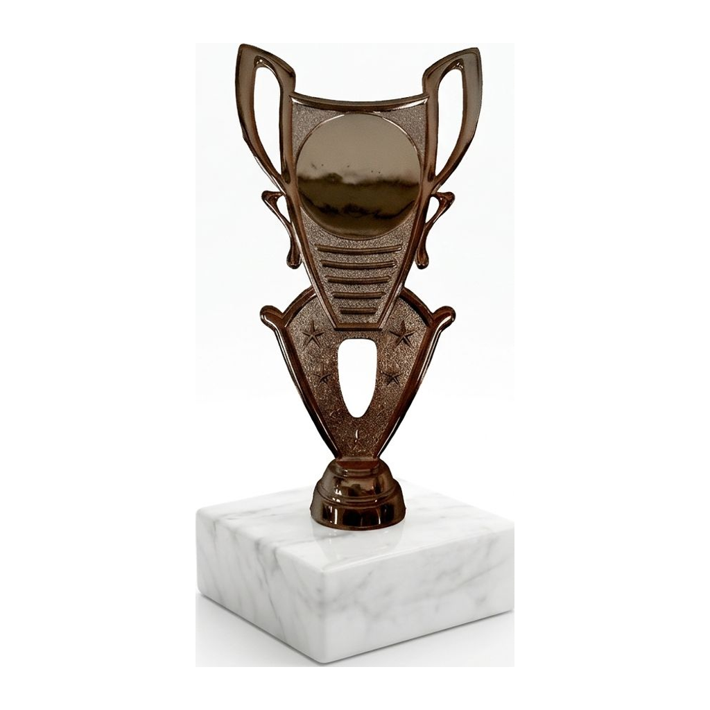 כוס גביע ברונזה עם ידיות וכוכבים