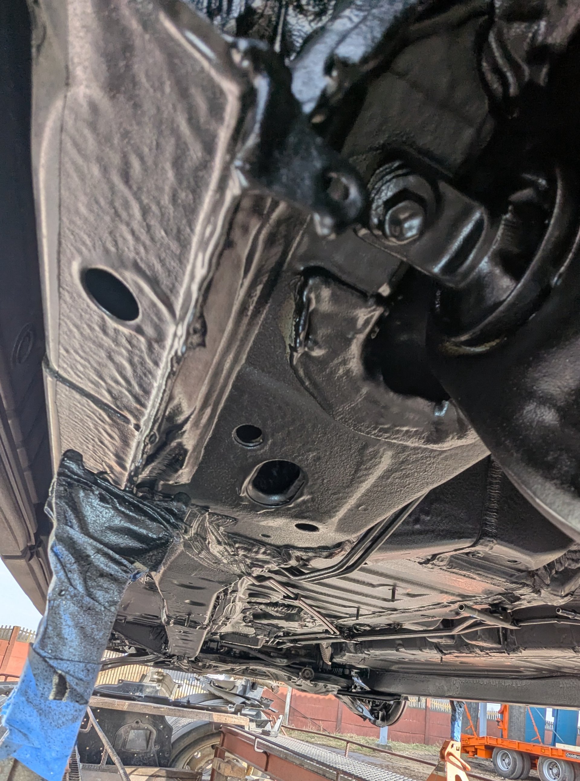 podwozie po zabezpieczeniu antykorozyjnym