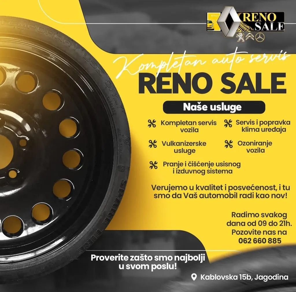 Auto centar reno sale