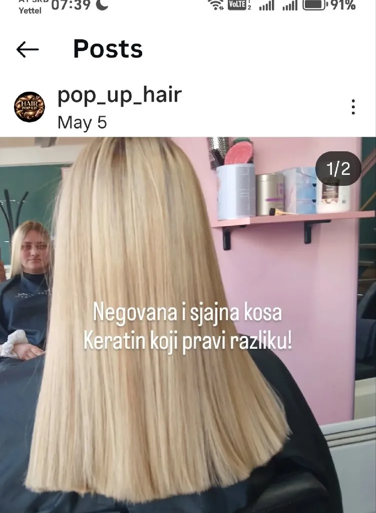 Pop up hair - 1