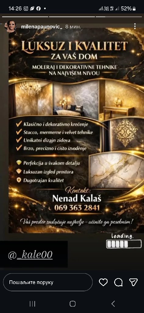 Moler,gipsar,izrada dekorativnih tehnika