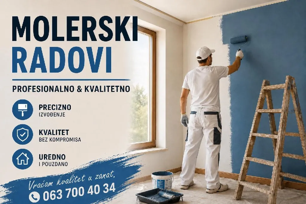 Molerski Radovi - Profesionalno & Kvalitetno !!!