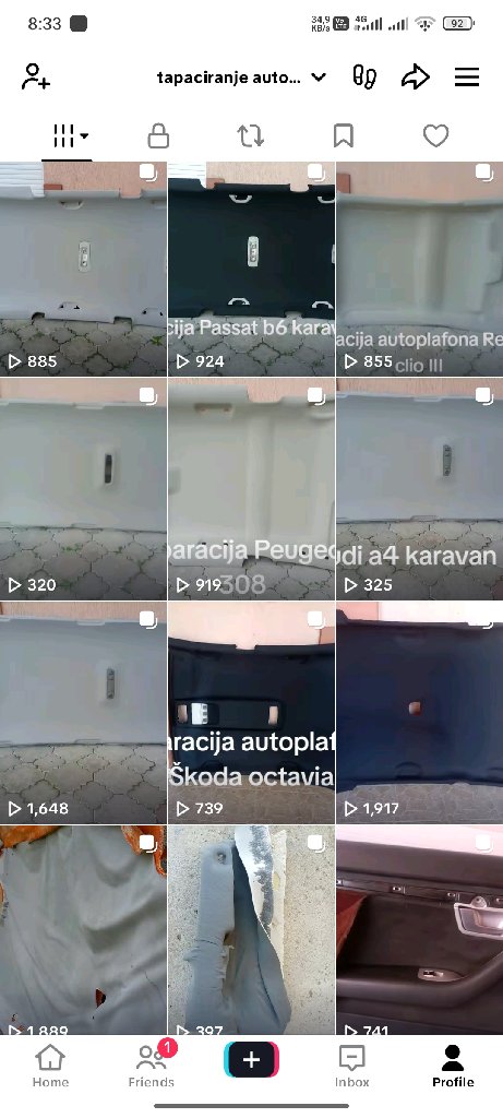 tapaciranje autoplafona - 1