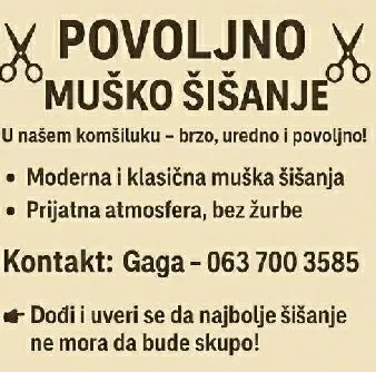 Muško šišanje