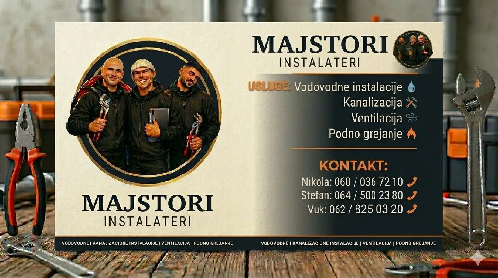 Sve vrste vodovodnih instalacija i kanalizacija
