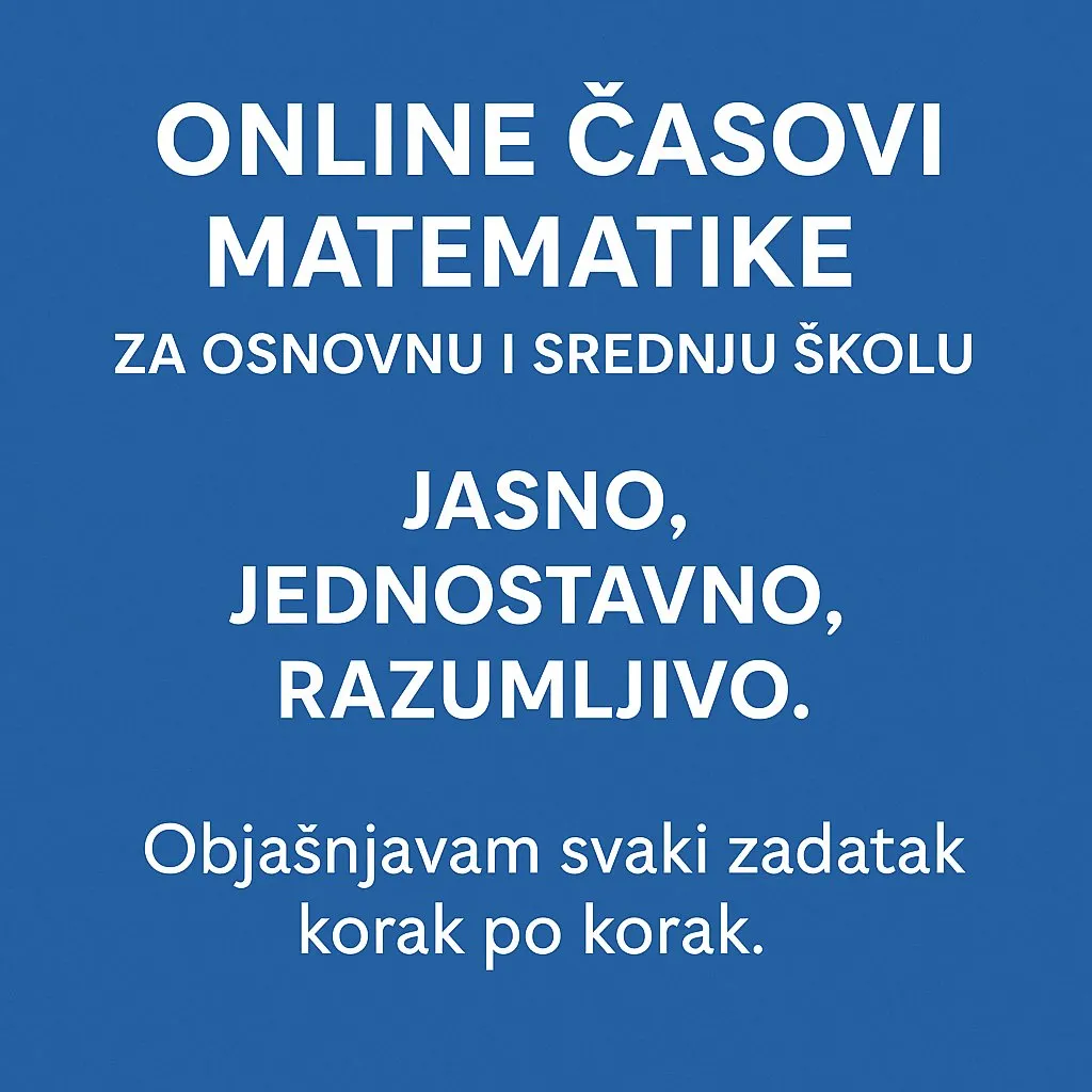 Časovi matematike - 3