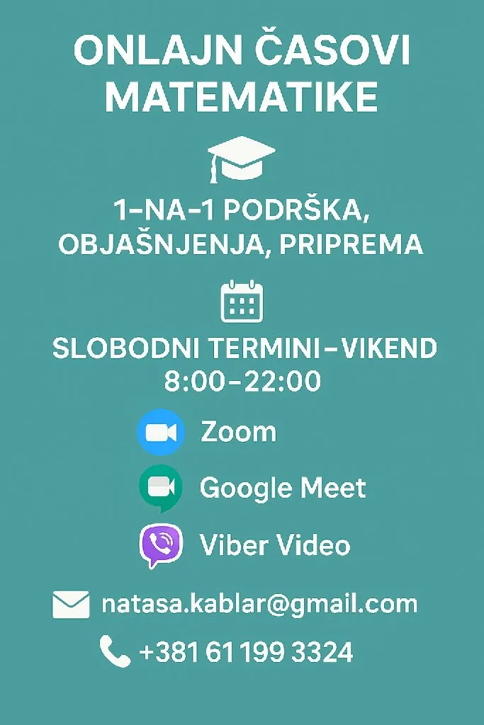 Časovi matematike - 1