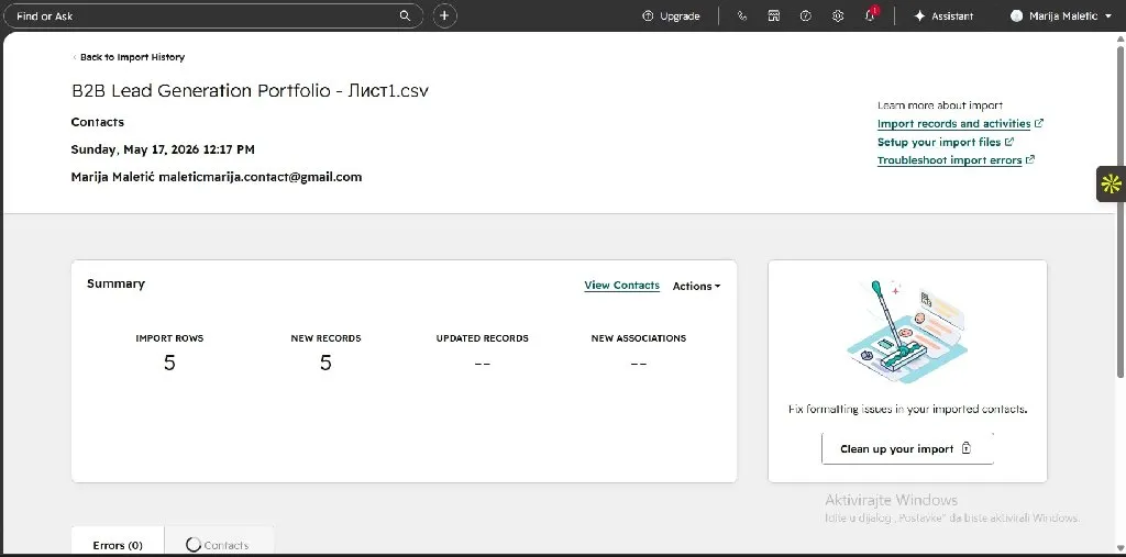 Marija Maletic – Data Entry & Admin Support - 8