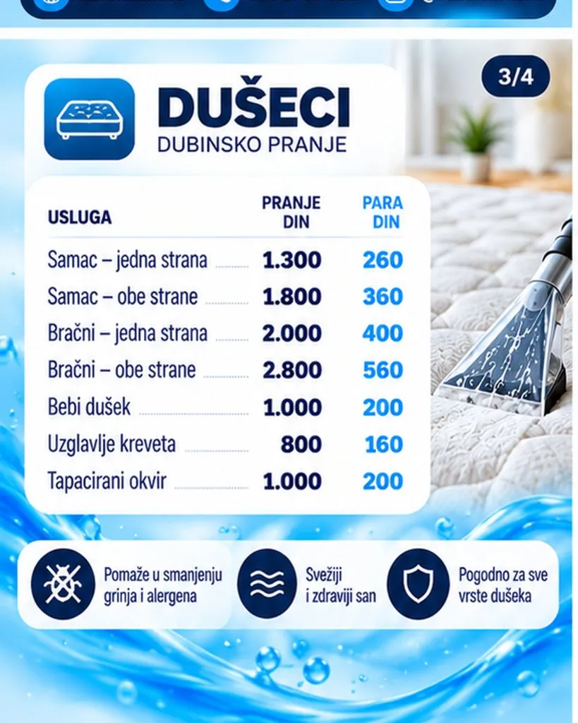 Dubinsko pranje nameštaja - 2