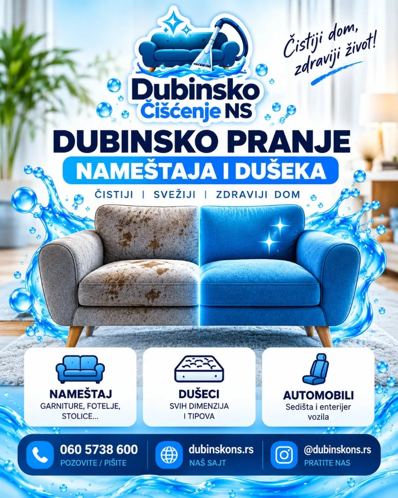 Dubinsko pranje nameštaja