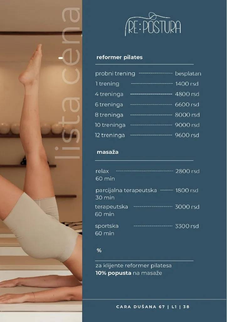 Reformer Pilates i Masaže - 1
