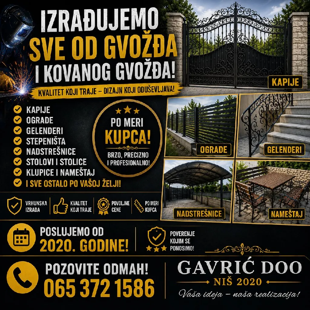 Gavric Doo nis Sve Od Metala