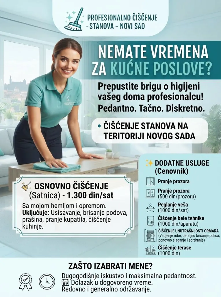 Ciscenje stanova Novi Sad Marijana