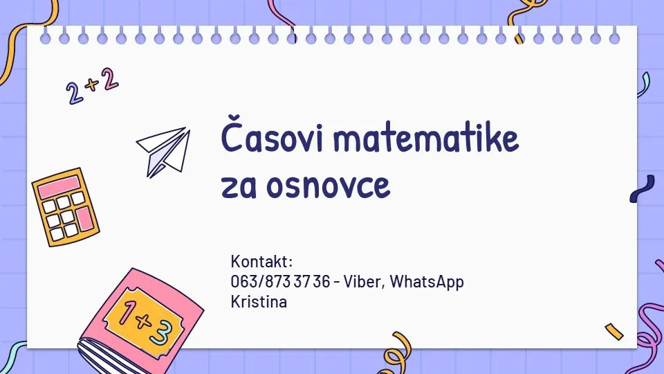 Privatni casovi matematike - 1