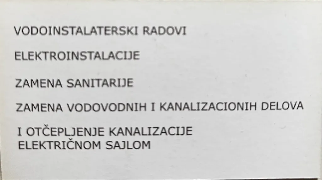 Vodoinstalatet - 1
