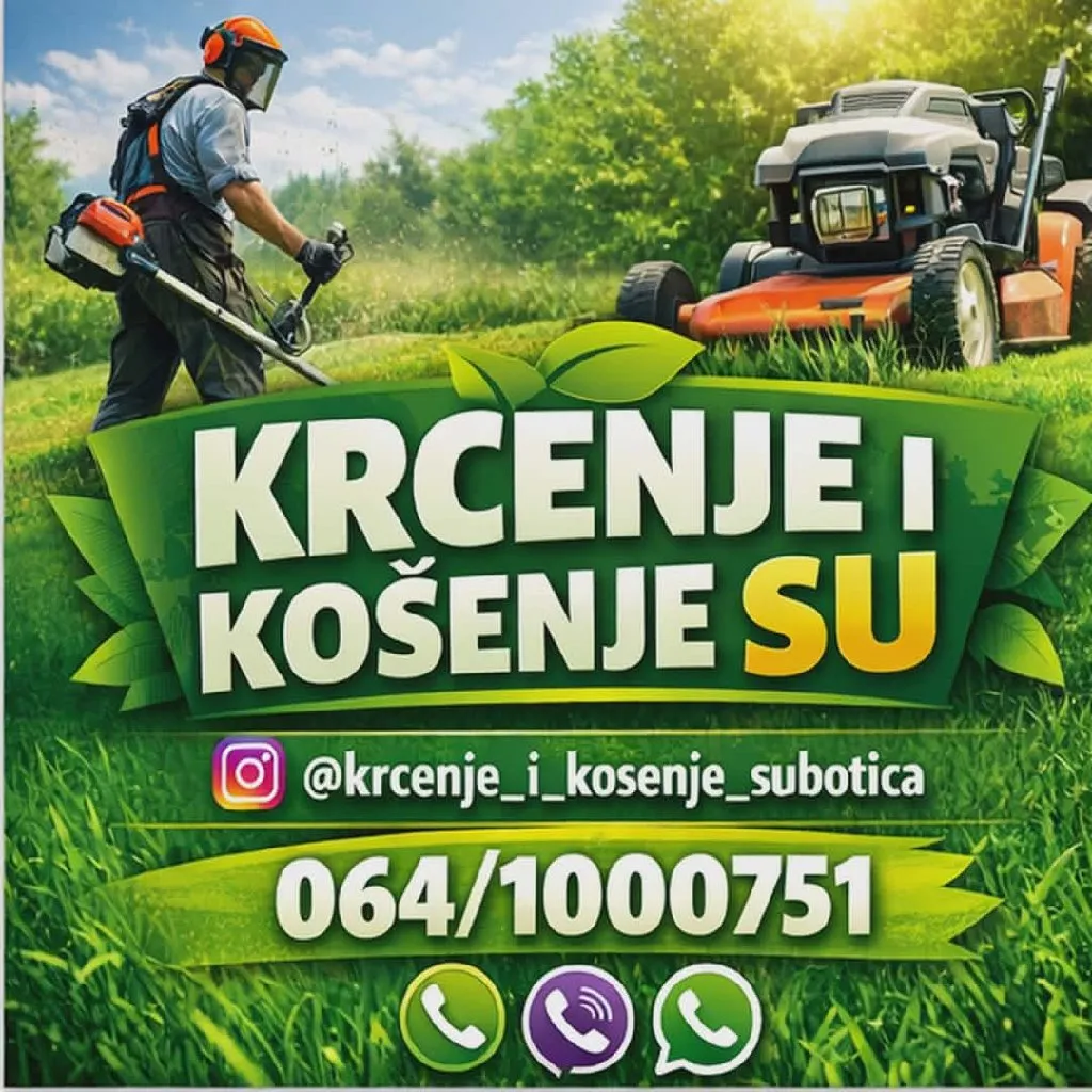 Kosenje, lomljenje betona, krcenje placeva zarasli