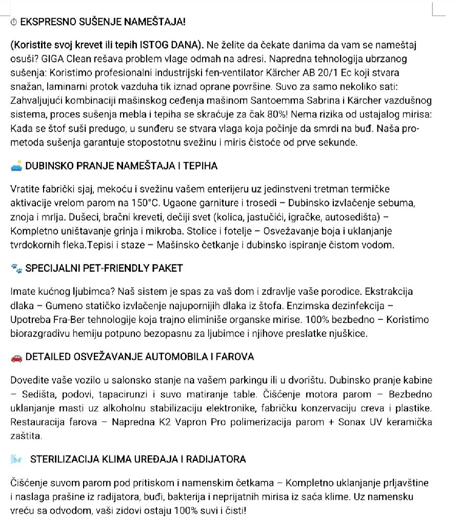 Dubinsko pranje nameštaja i tepiha na vašoj adresi - 6