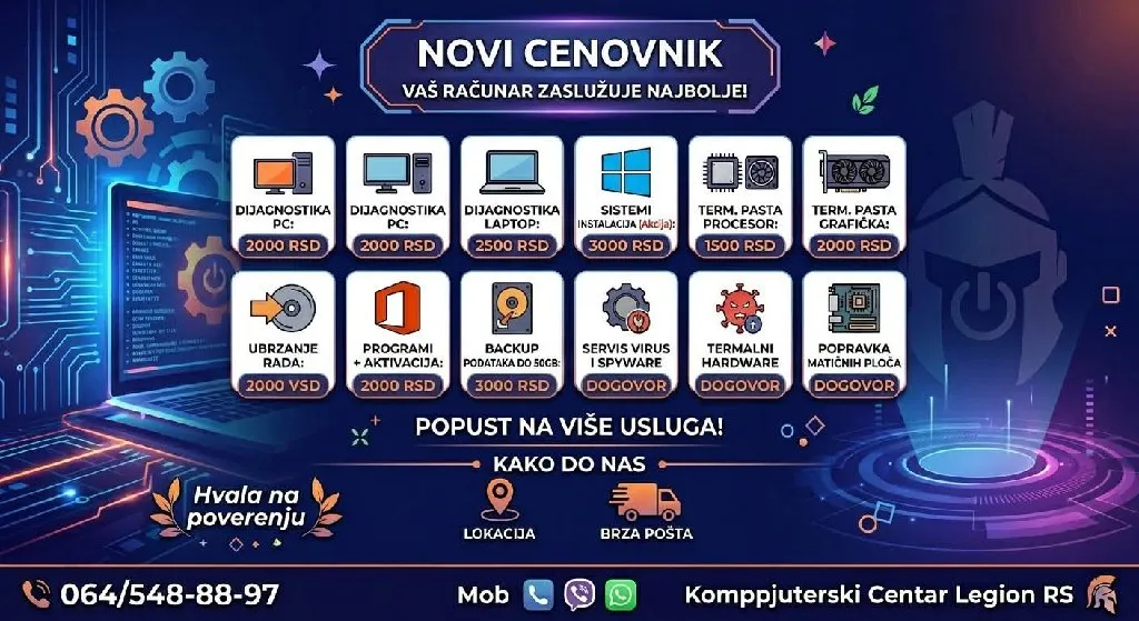 Popravka računara Železnik - 1