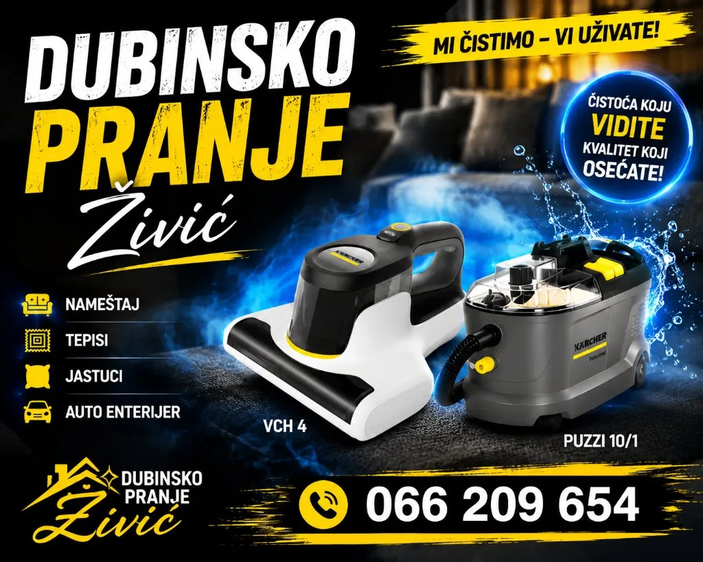 Dubinsko pranje namestaja i sedista u automobilima