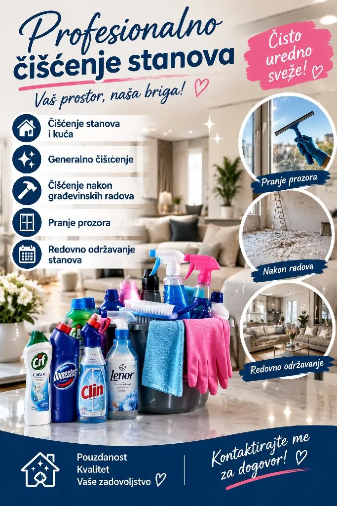 Ciscenje stanova i poslovnih prostora