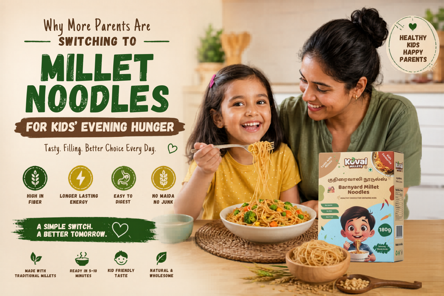 Why More Parents Are Switching to Millet Noodles for Kids’ Evening Hunger