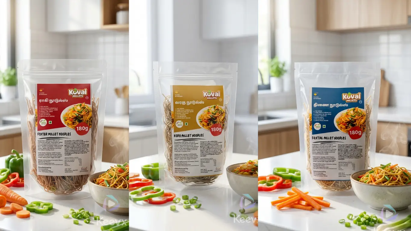 Diabetic friendly millet noodles