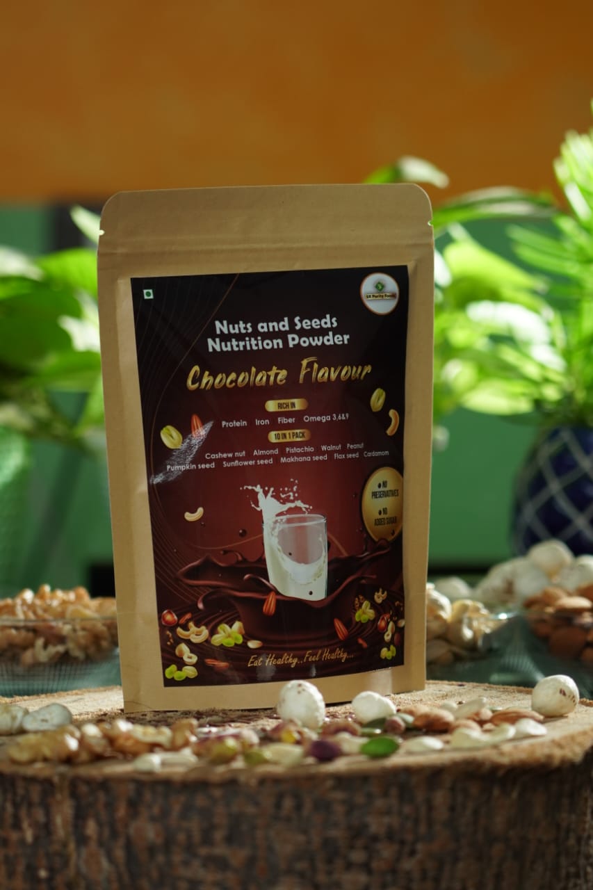 Chocolate Flavour Nuts and seeds nutrition powder - Chocolate Flavour Nuts and seeds nutrition powder