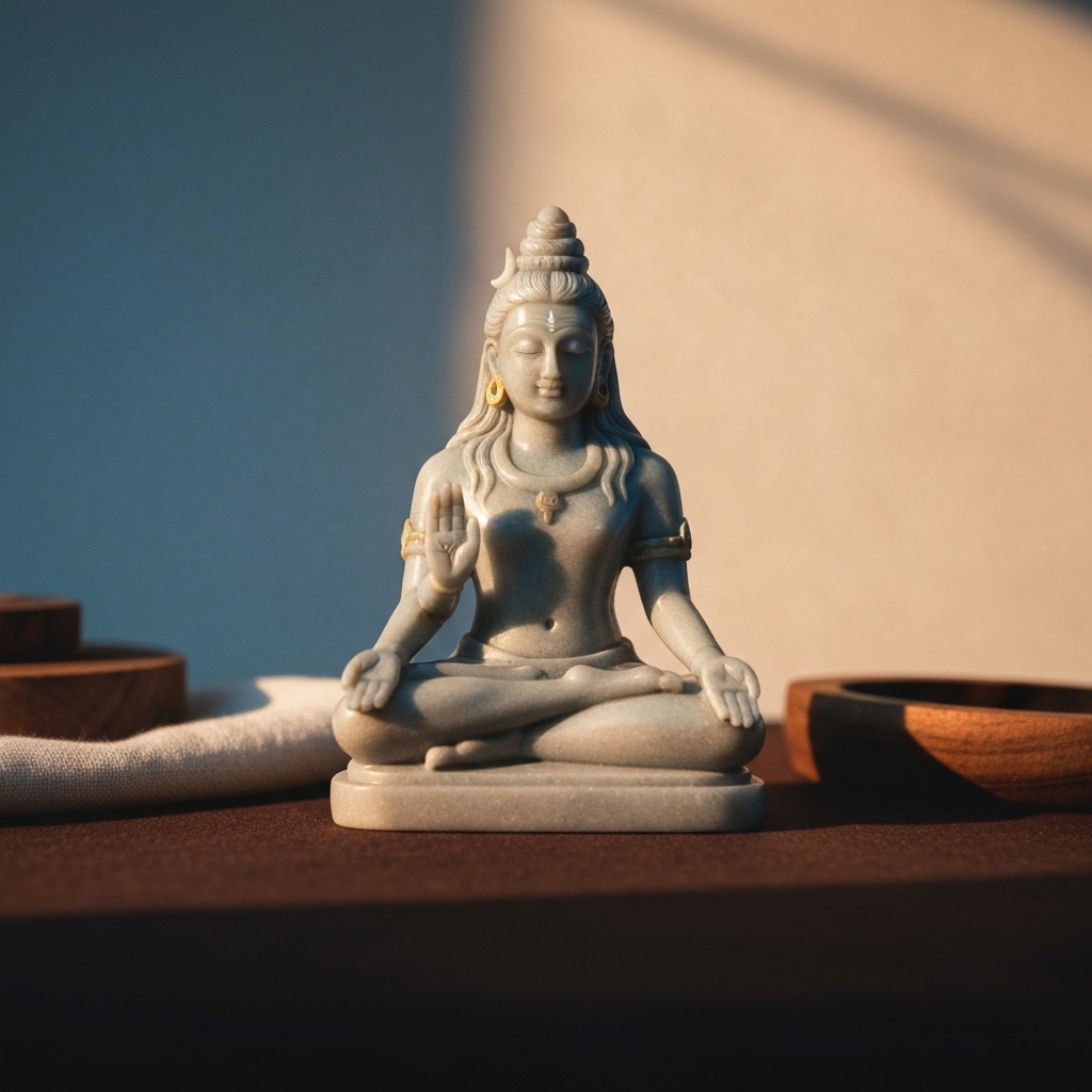 Meditating Shiva Idol