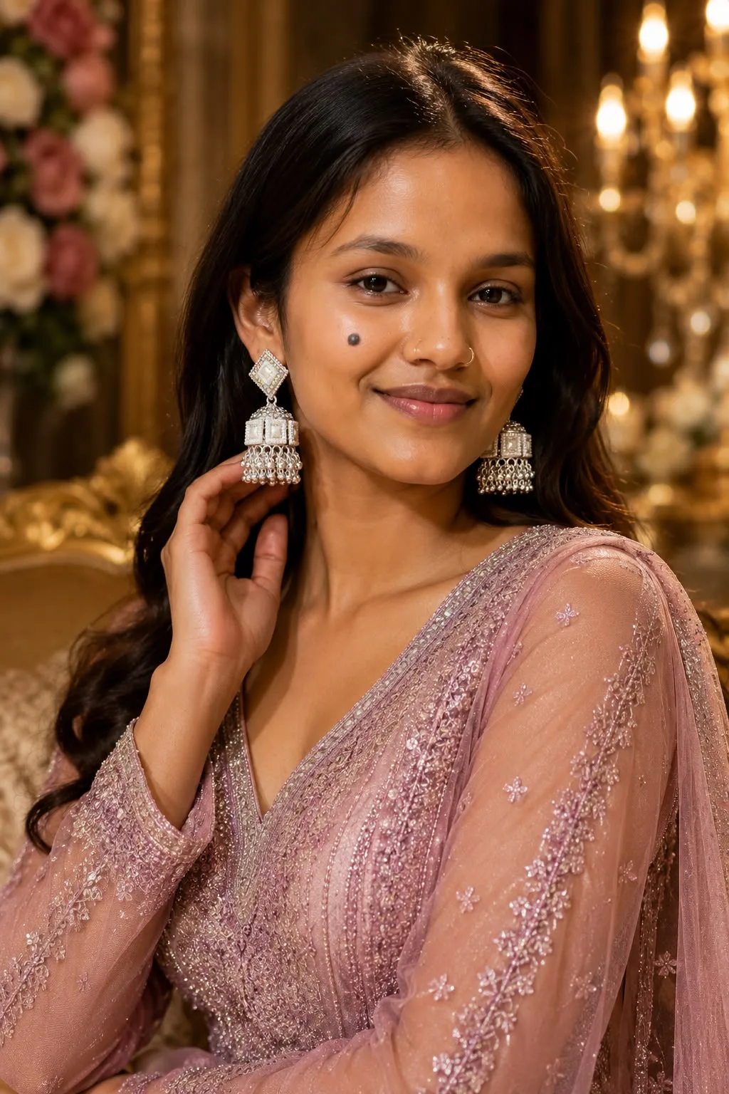 मॉडर्न फिलीग्री झुमकी